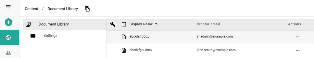 Expanded field in a column header